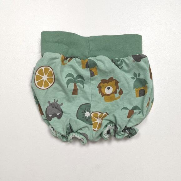 Maxomorra Bubble Shorts Baby Boys Size 9-12m GreenSafari Lion - Picture 2 of 4